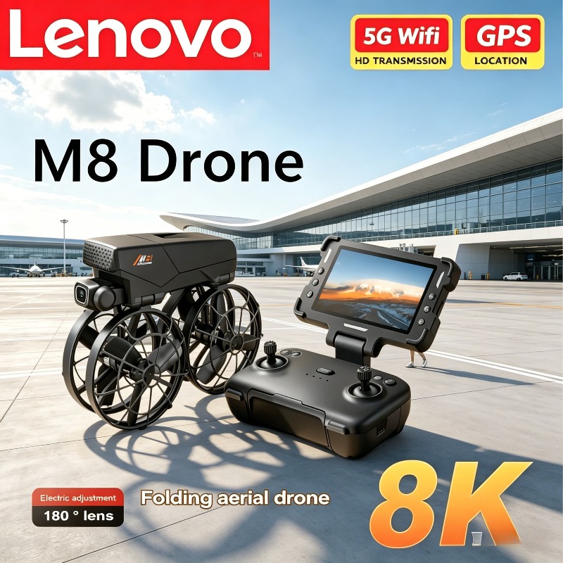 Fpv Drone Camera - Lenovo M8 8K RC Foldable Drone
