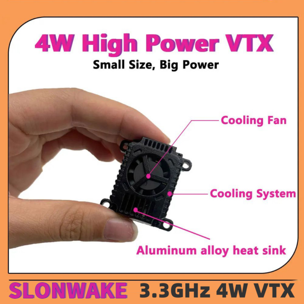SLONWAKE FPV 3.3G 16CH 4000mW  - مراجعة Fpv Drone Transmitter وسعره
