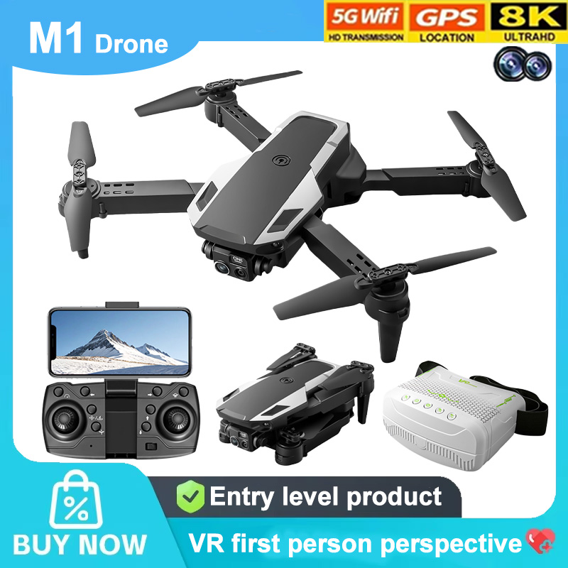 M1 Foldable Drone HD Camera Op - مراجعة Fpv Drone Goggles وسعره