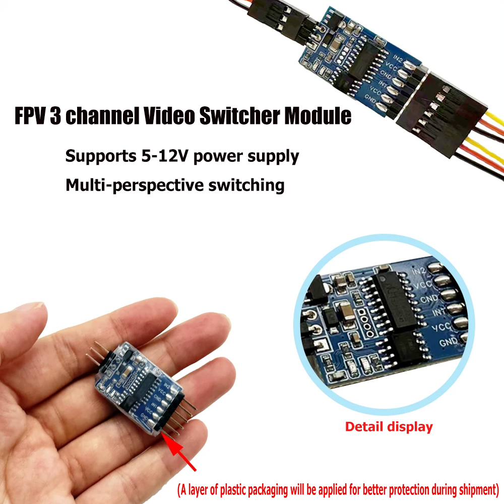 5.8G 3 Channel Video Switcher  - مراجعة Fpv Drone Battery وسعره