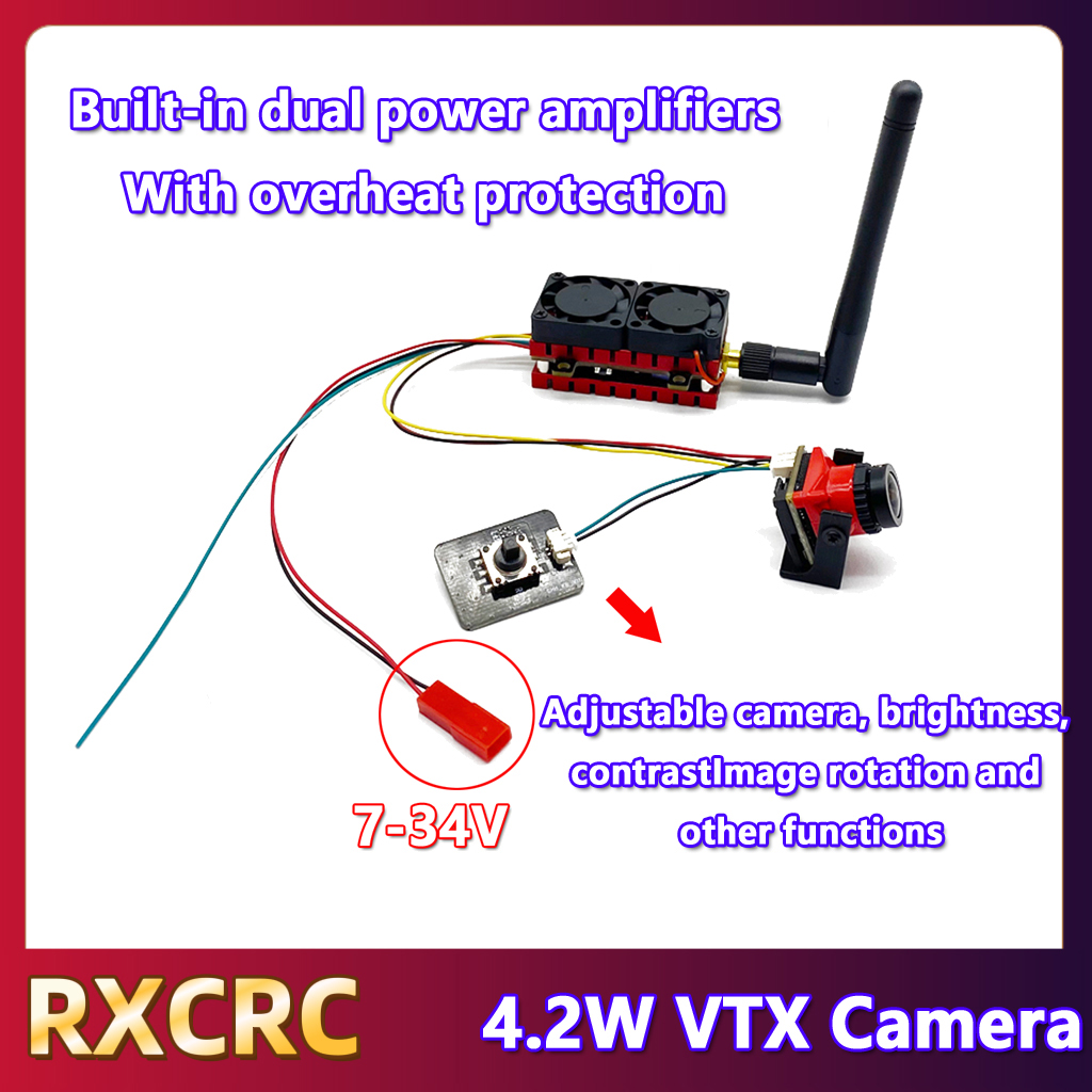 RXCRC 5.8G 48CH 4.2W High Powe - مراجعة Fpv Drone Transmitter وسعره