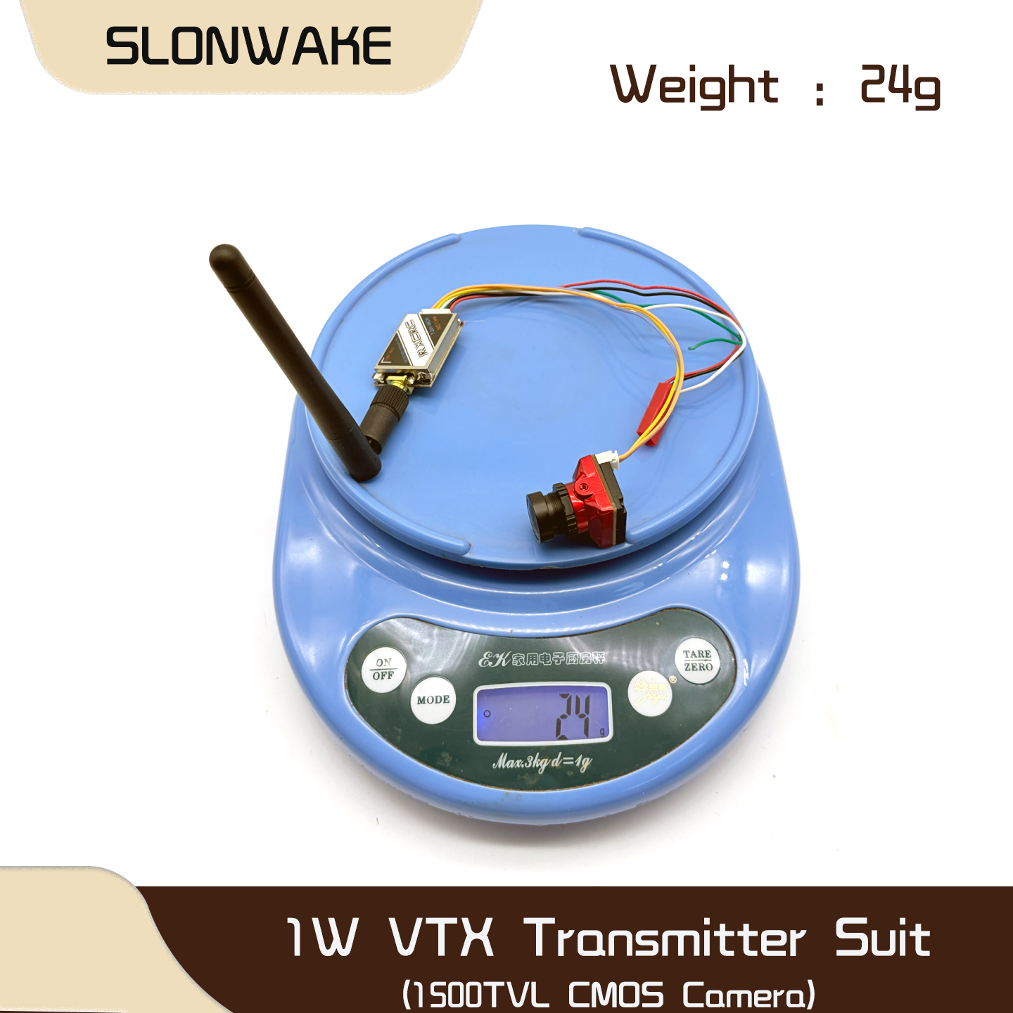 SLONWAKE  5.8G 48CH 1W VTX 100 - مراجعة Fpv Drone Camera وسعره