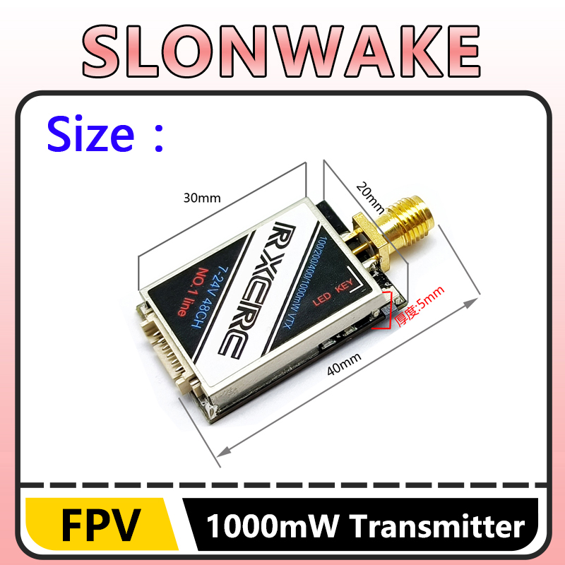 SLONWAKE  5.8G 48CH 1W VTX 100 - مراجعة Fpv Drone Camera وسعره