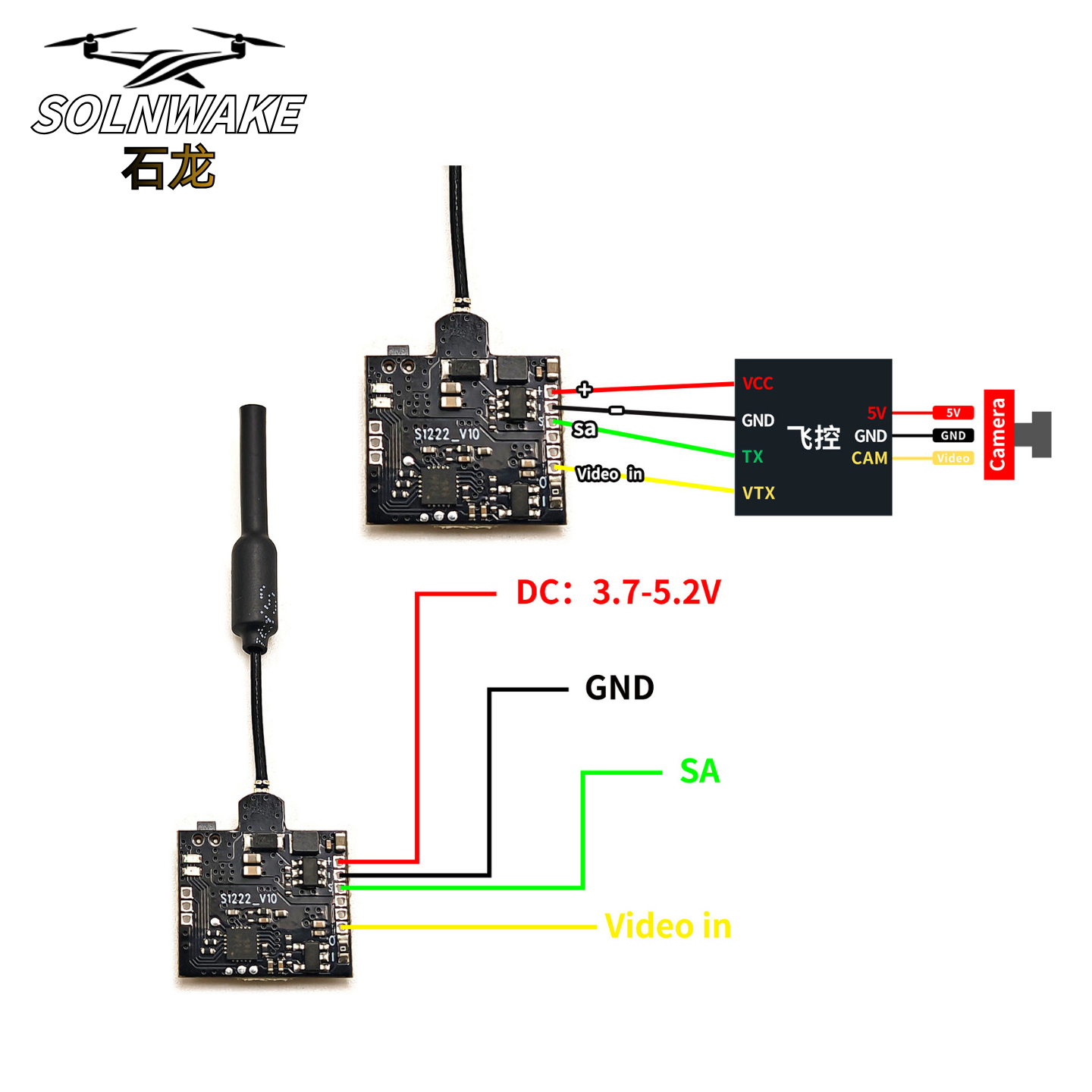 SLONWAKE Nano 5.8G 48CH 200mW  - مراجعة Fpv Drone Transmitter وسعره
