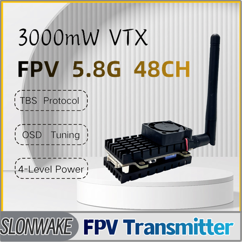 SLONWAKE 5.8G 3000mW Simulatio - مراجعة Fpv Drone Transmitter وسعره