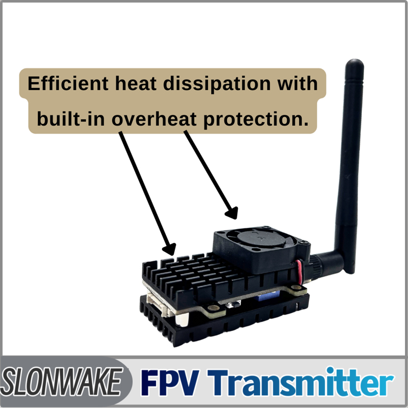 SLONWAKE 5.8G 3000mW Simulatio - مراجعة Fpv Drone Transmitter وسعره