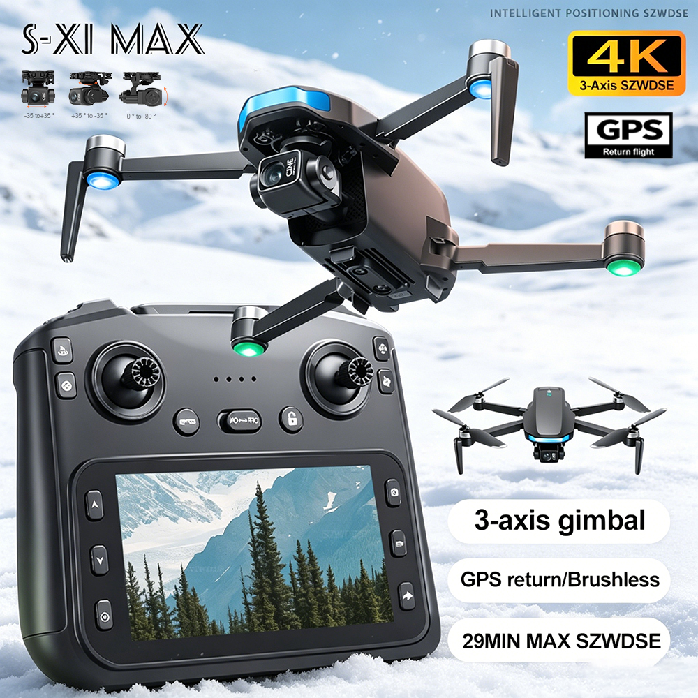 New S-X1 MAX Drone GPS 8K Prof - مراجعة Fpv Drone Charger وسعره