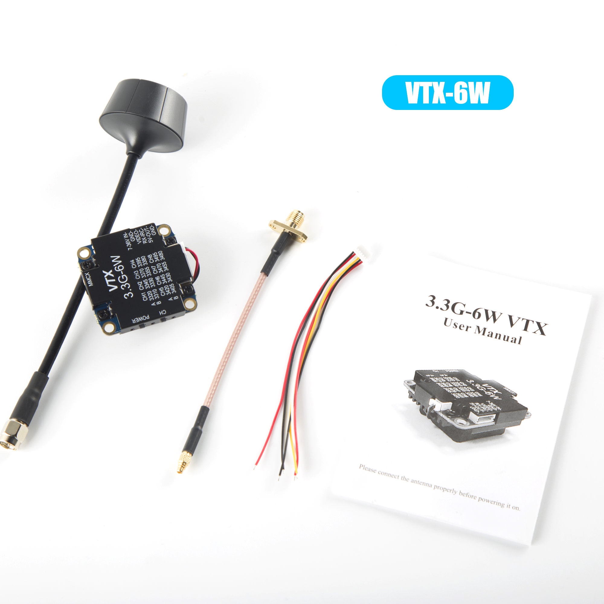 FPV Video Transmitter 3.3G 6W  - مراجعة Fpv Drone Transmitter وسعره